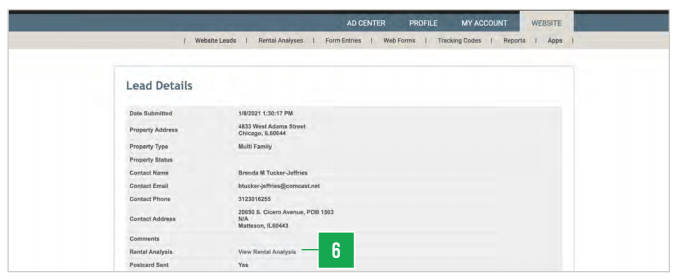 Step 5 - Access Lead Information 